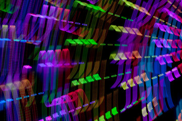 Abstract picture of lights in motion for background use