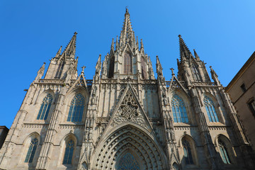 Fototapeta na wymiar Barcelona Cathedral, Catalonia, Spain