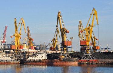 Industrial Harbor Crane