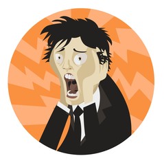 stressed office worker