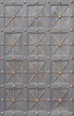 Old metal gates texture