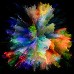 Fototapeta na wymiar Synergies of Color Splash Explosion