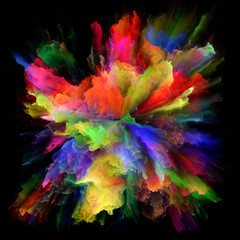 Numeric Colorful Paint Splash Explosion