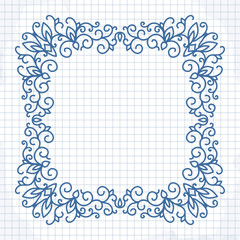 cute frame with a pattern