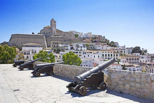 Ibiza old town, called Dalt Vila