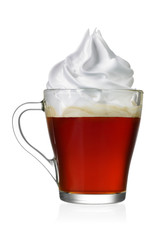 Coffee vienna or con panna isolated