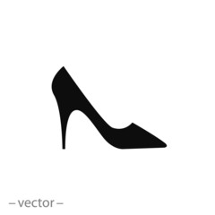 women's shoes, icon vector
