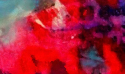 Detailed close-up grunge multi color abstract background. Dry brush strokes hand drawn oil painting on canvas texture. Creative simple pattern for graphic work, web design or wallpaper. 