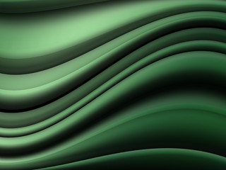 Obraz premium Abstract Green Wavy background