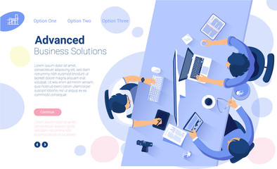 Web page design template