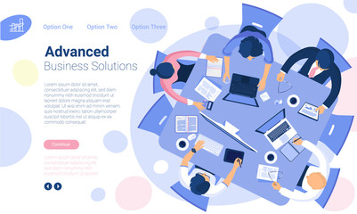 Web page design template