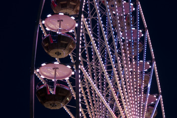 Fototapeta na wymiar Ferris wheel ride
