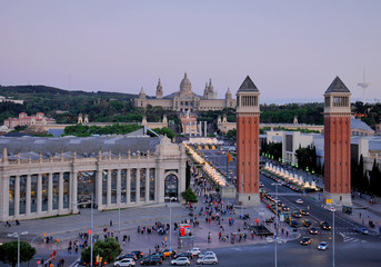 Fototapeta premium view of Barcelona