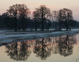 Fototapeta premium See im Winter