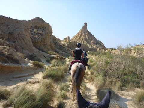 Rider towards Castil de Tierra