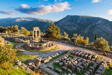 Cercles muraux Lieux européens Temple d& 39 Athéna Pronaia dans l& 39 ancienne Delphes, Grèce
