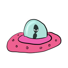 UFO with an alien inside,