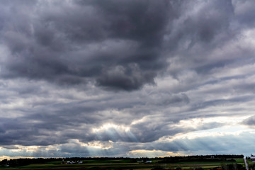 Storm Clouds in New York Finger Lakes Area