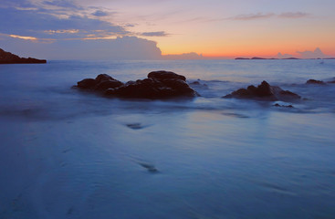 Fototapeta premium sunset over the sea