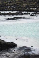 Blaue Lagune "Bl&aacute;a L&oacute;ni&eth;" - Landschaft auf der Reykjanes-Halbinsel / Island 