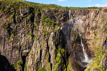 Voringsfossen waterfall, Hardangervidda route, Norway