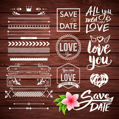 All you need is love and save the date icons