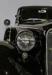 old-fashioned car close-up