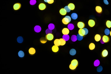 Christmas lights background. Colorful lights