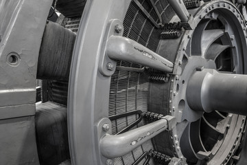 Electric machinery in a historic coalmine.