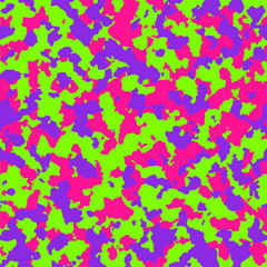 Camouflage bright trendy seamless pattern. Fashion pattern.