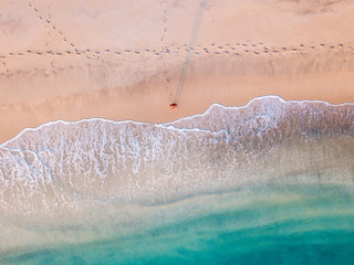 Fototapeta na wymiar Aerial photo of tropical beach