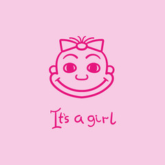It is a girl illustration
