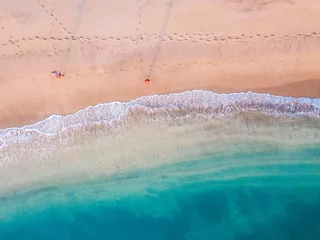 Foto op Plexiglas Luchtfoto van tropisch strand © oldmn