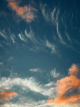 dramatic sky with clouds