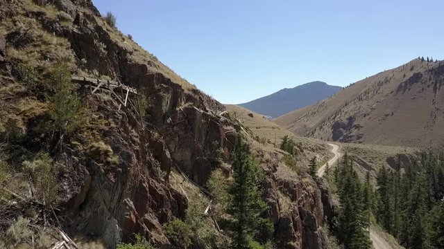 prospectors gold flume in dry country