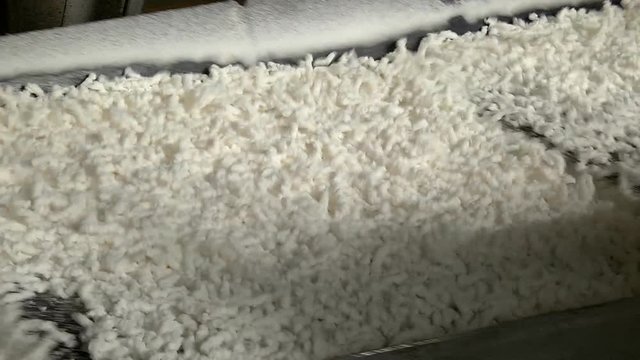 Production of extruded rubber