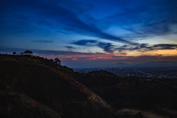 Sunset Griffth Observatory