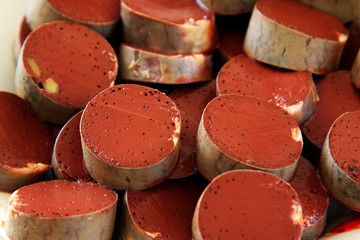 Chinese traditional food black pudding