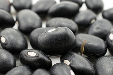 Clos-up of Pile of Black Turtle Beans