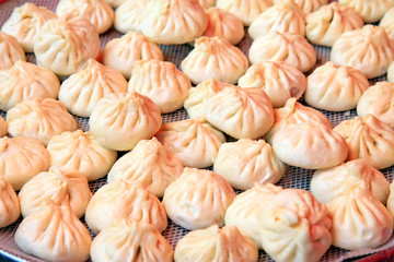 Chinese style pastry, steamed stuffed bun