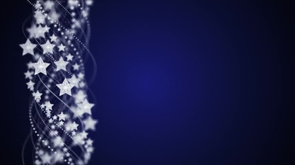 Stars and Fibers Animation, Background, Rendering, Loop, 4k
