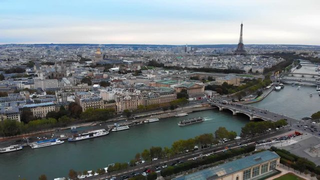 A birds eye view from a beautiful city, Paris.