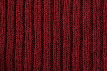  Knitted red fablic 

