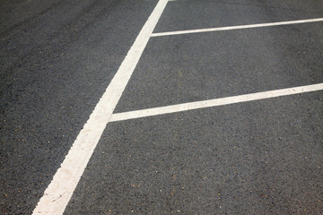 Fototapeta premium White markings on the asphalt road