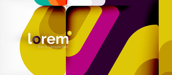 Abstract background multicolored geometric shapes modern design
