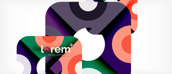 Obraz premium Abstract round elements composition background, organic design