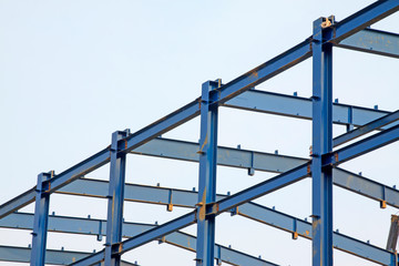 Factory steel framework