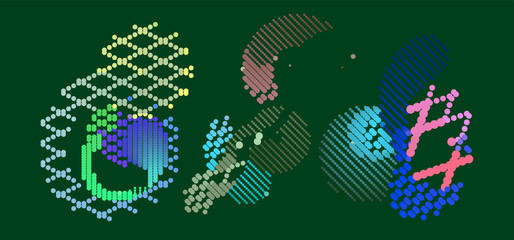 abstract vector background-Dot Graphics