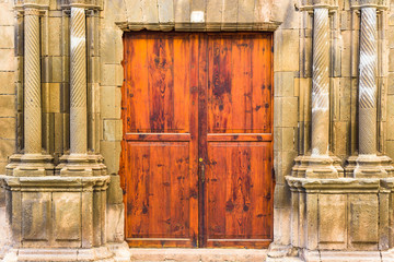 On the street in the old town of Garachico.Tenerife. Canary Islands..Spain