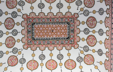Floral art pattern example of the Ottoman time